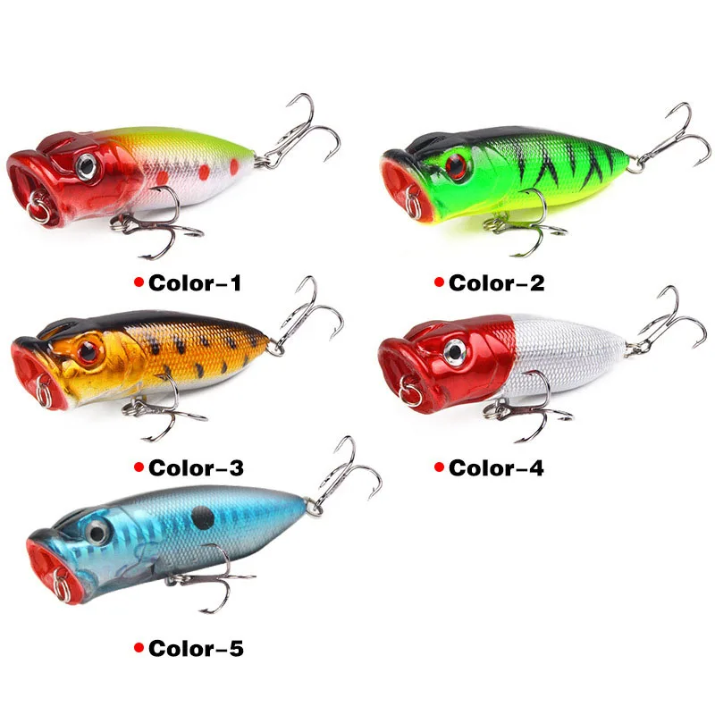 1 PC Fishing Lure Popper Floating Hard Bait Artificial Chatterbait 6.5cm 11.8g Steel Beads Fishing Lure Perch Pesca Fishing Hook - Image 6